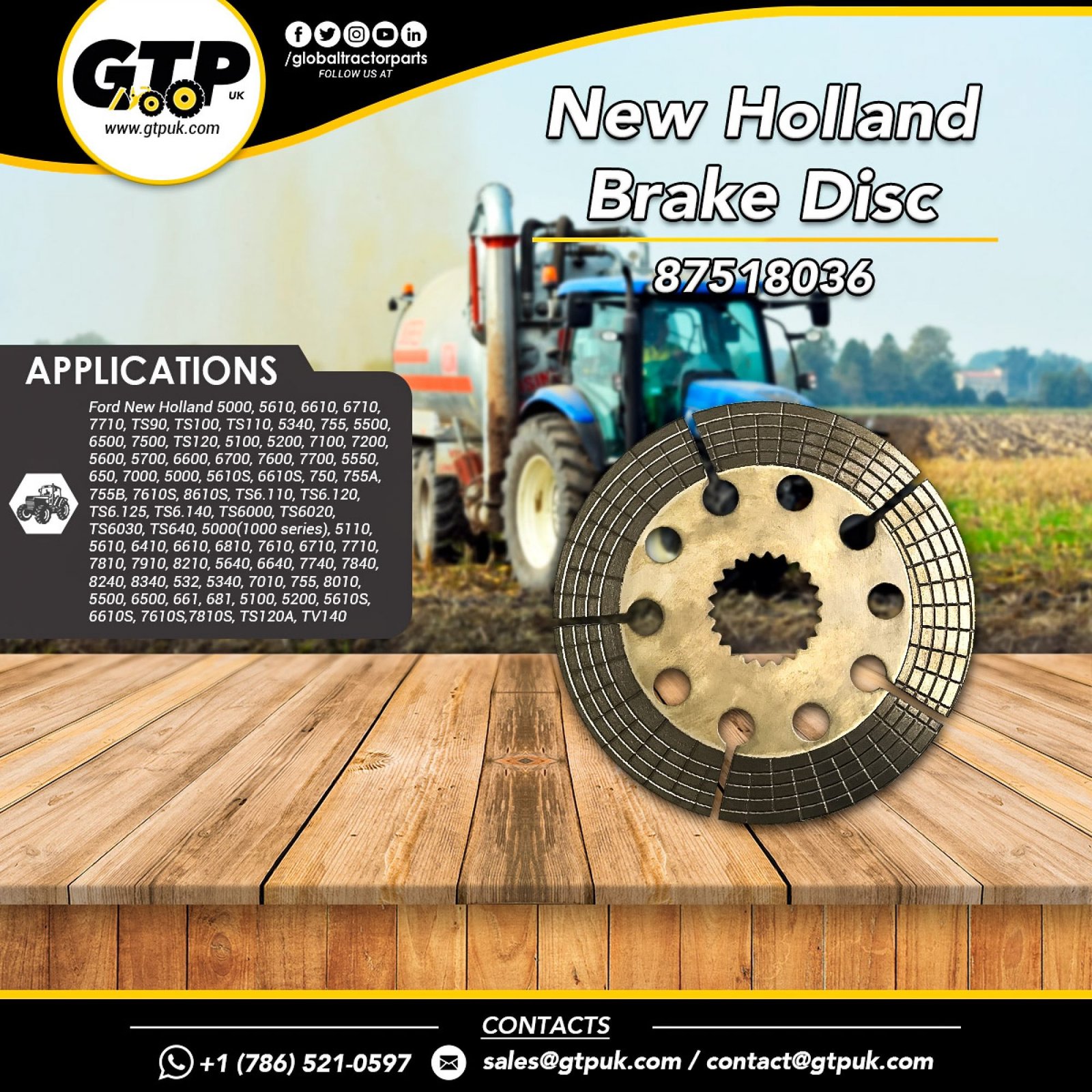 Parts for New Holland and Ford